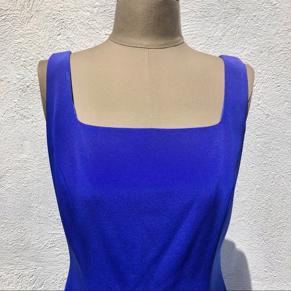 Vintage Azure Blue Minidress - Picture 3 of 4